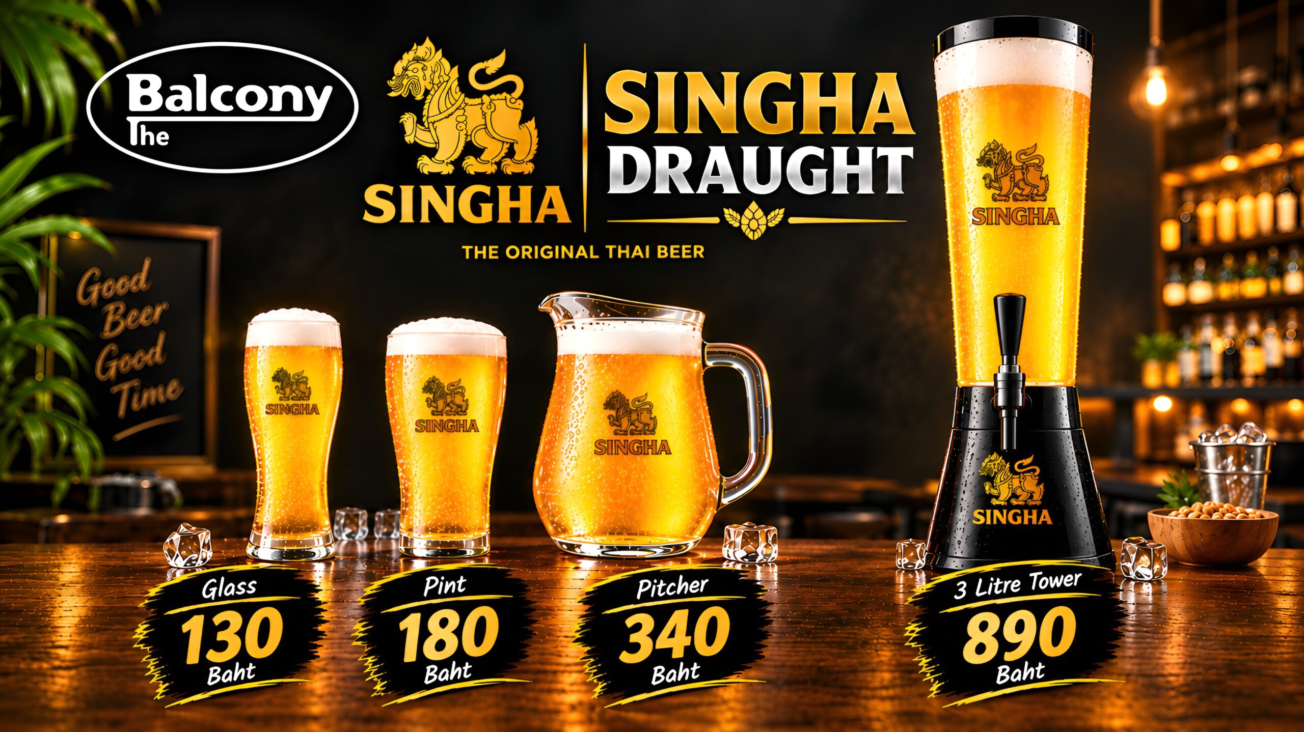 Home 1 SinghaDraughtTV scaled The Balcony Pub | Silom Soi 4 Gay Pub & Restaurant in Silom Soi 4